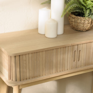 AGATHE - Console 80x30cm en bois couleur naturelle
