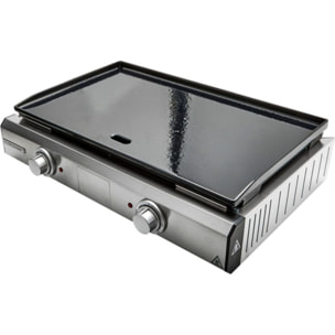 Plancha électrique RIVIERA ET BAR QPL1060 émaillée 2 brûleurs à poser, 57x35 cm