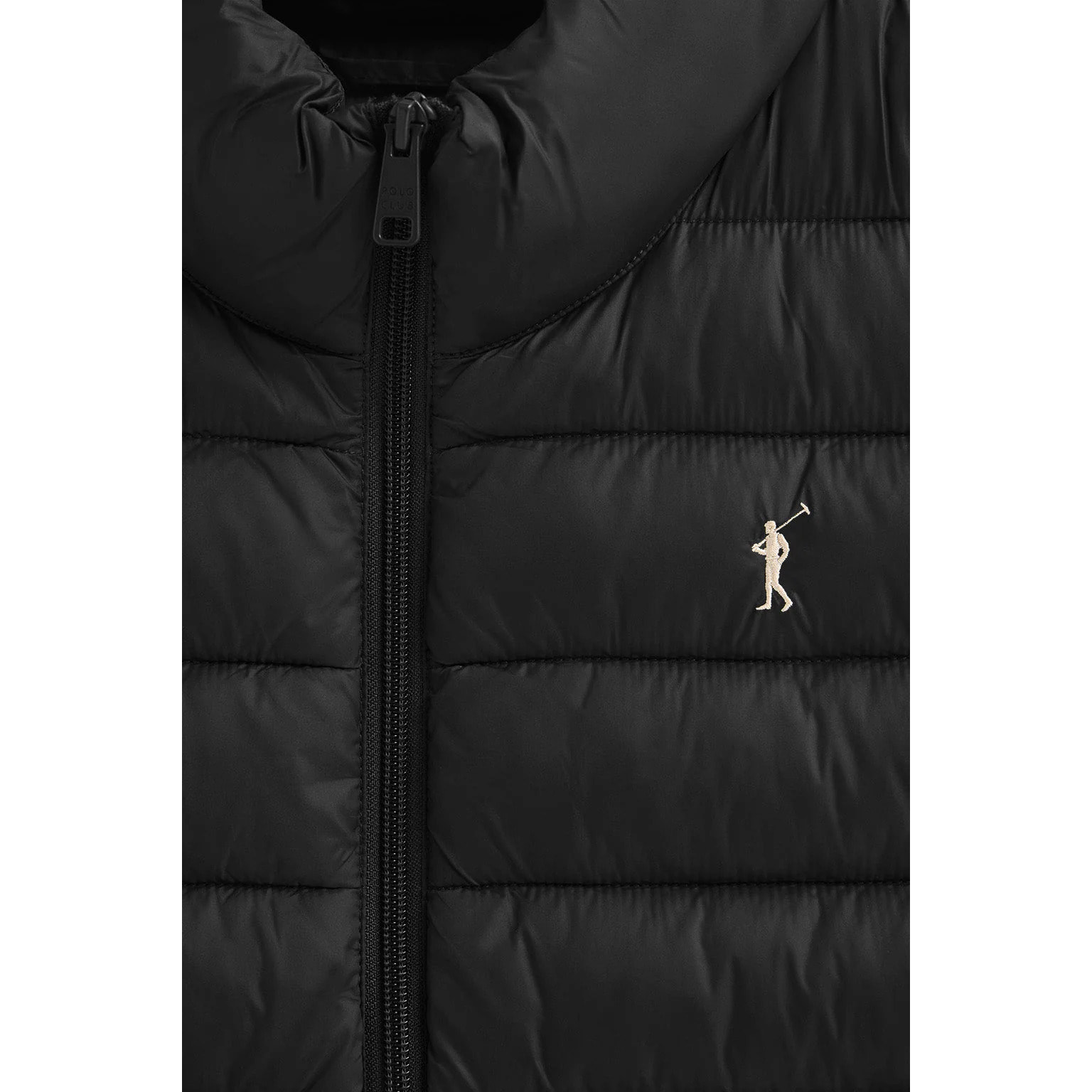 Chaleco ultralight negro con logo Rigby Go