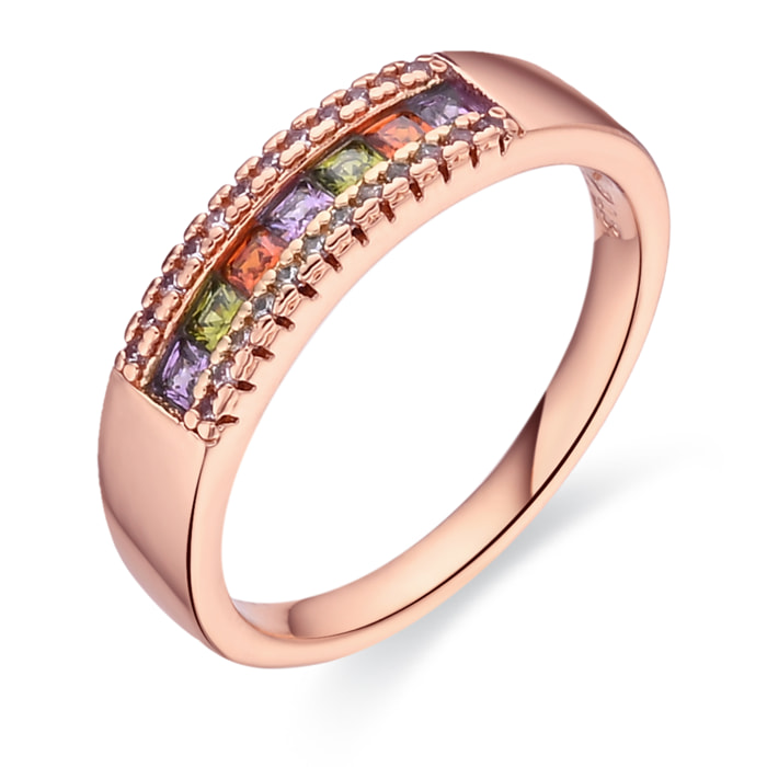 Anillo Saikpo acabado oro rosa 18k