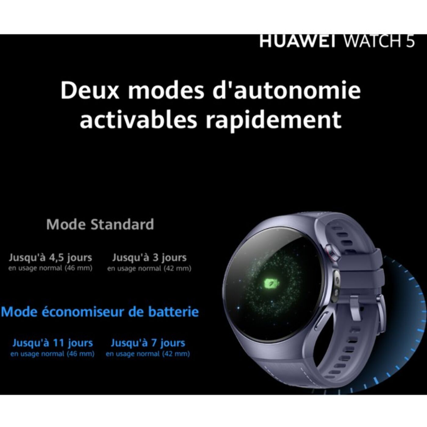 Montre connectée HUAWEI Watch 5 46mm Noir