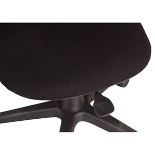 Sedia da ufficio con ruote, 58 x 53 x 87, Nero