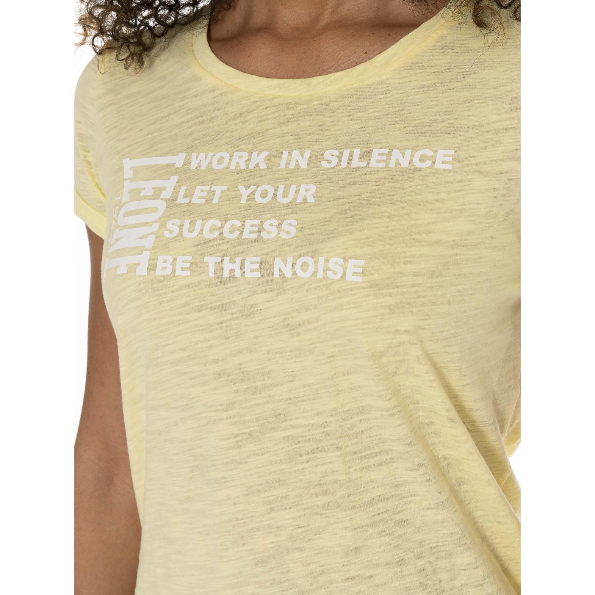 T-Shirt da donna stampa Silence Work