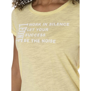 T-Shirt da donna stampa Silence Work