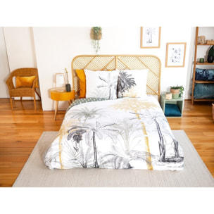 Parure housse de couette 3PCS en Coton BCI adouci 57 fils MIG - SOLI