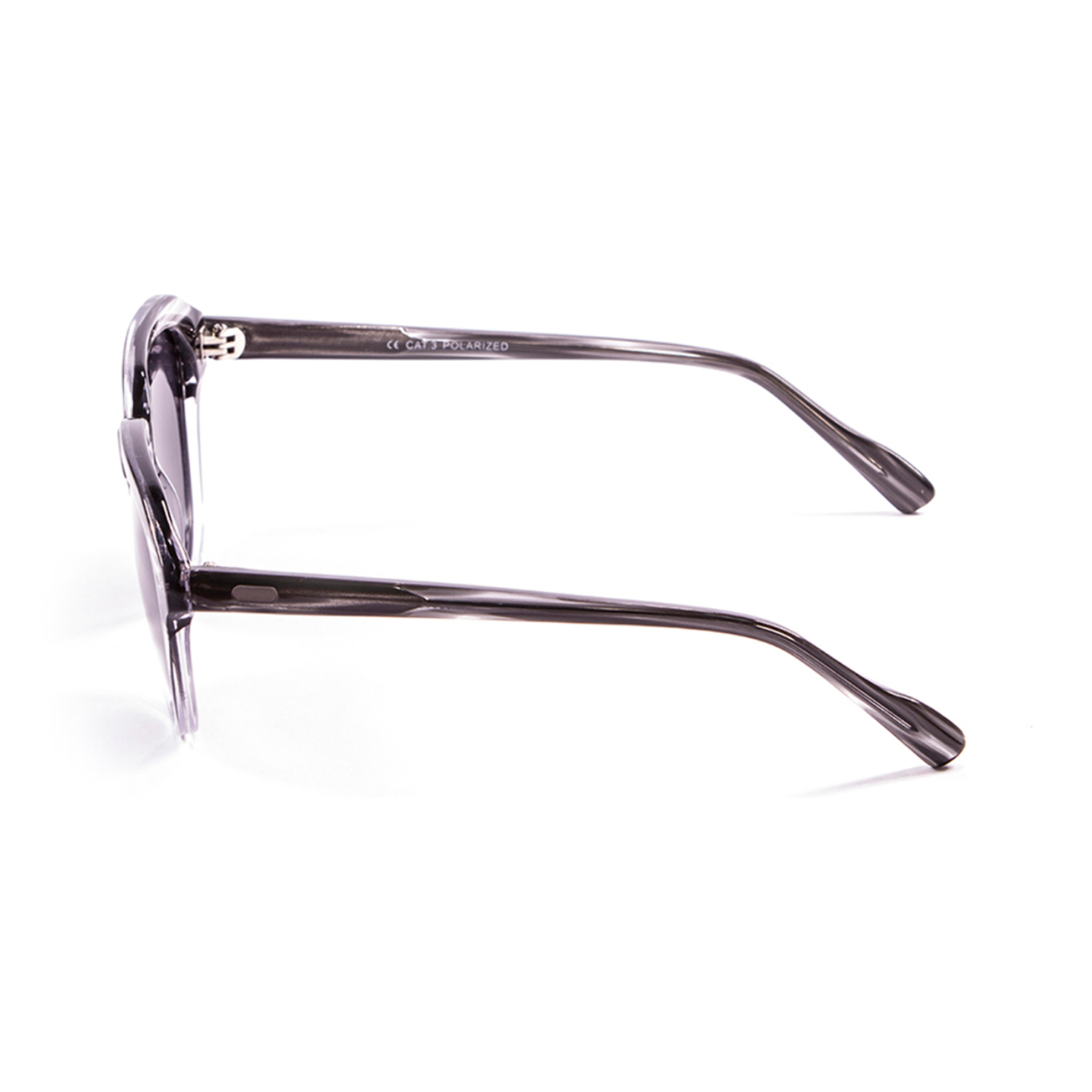 Gafas de sol LENOIR CASSIS - Demi negro arriba y blanco trapsparent abajo / Ahumada