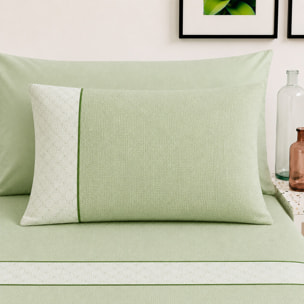BASSETTI Completo letto 100% Cotone Fantasie Geometriche_Matrimoniale_ Ruby Verde