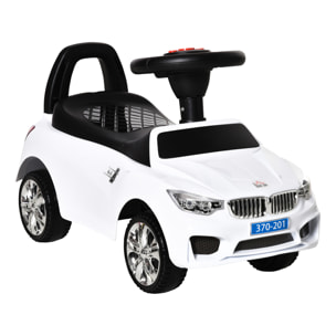 Porteur enfant voiture 18-36 mois assise coffre effets lumineux sonores blanc