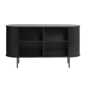 Buffet bois noir alba 140x45cm