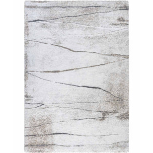 Tappeto Stile Moderno Grigio Crema