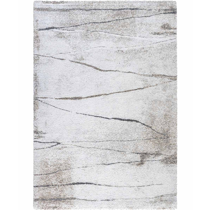 Tappeto Stile Moderno Grigio Crema