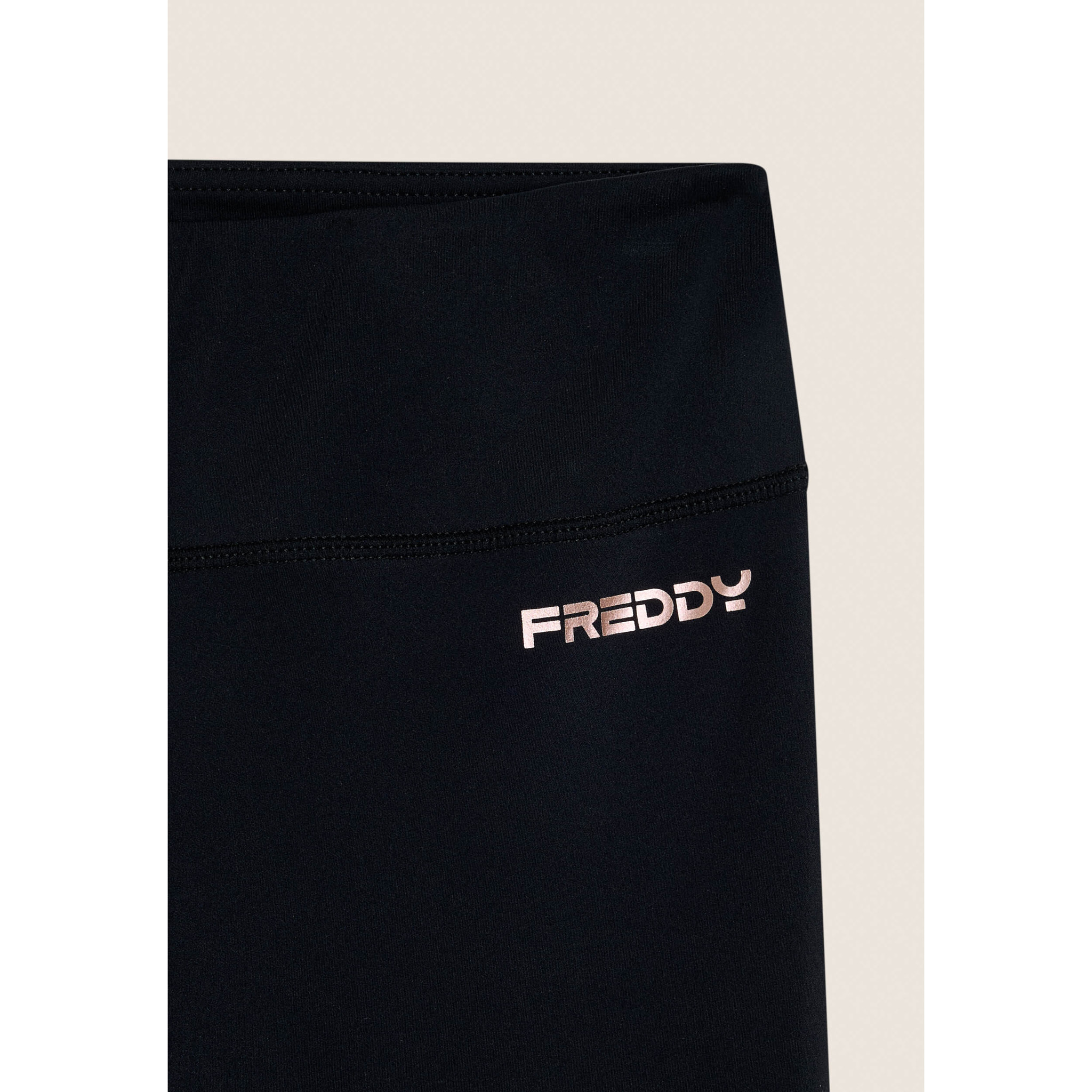 Leggings corsaro vita alta in tessuto tecnico quick dry