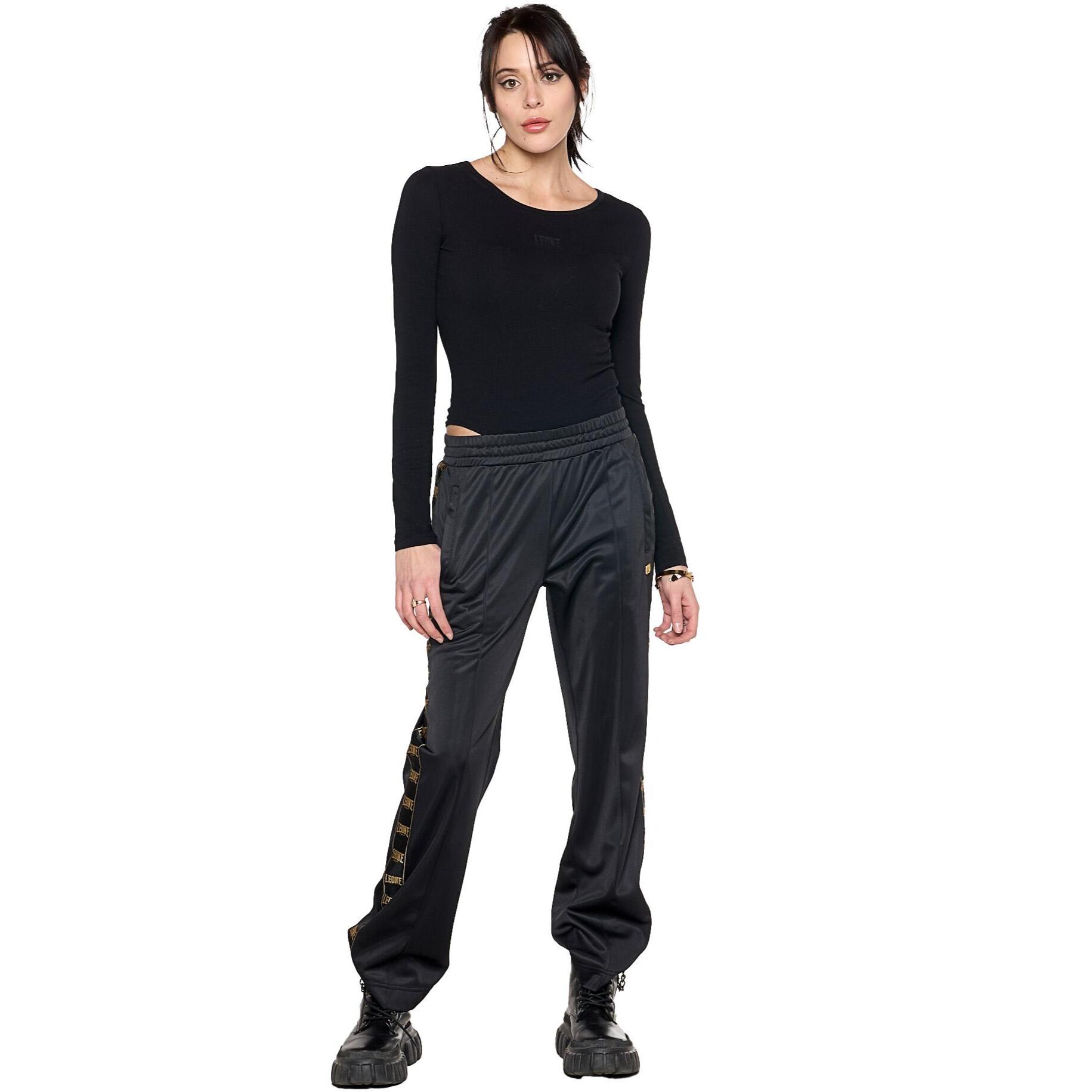 Pantalone sportivo da donna invernale con bande verticali 'Authentic Gold'