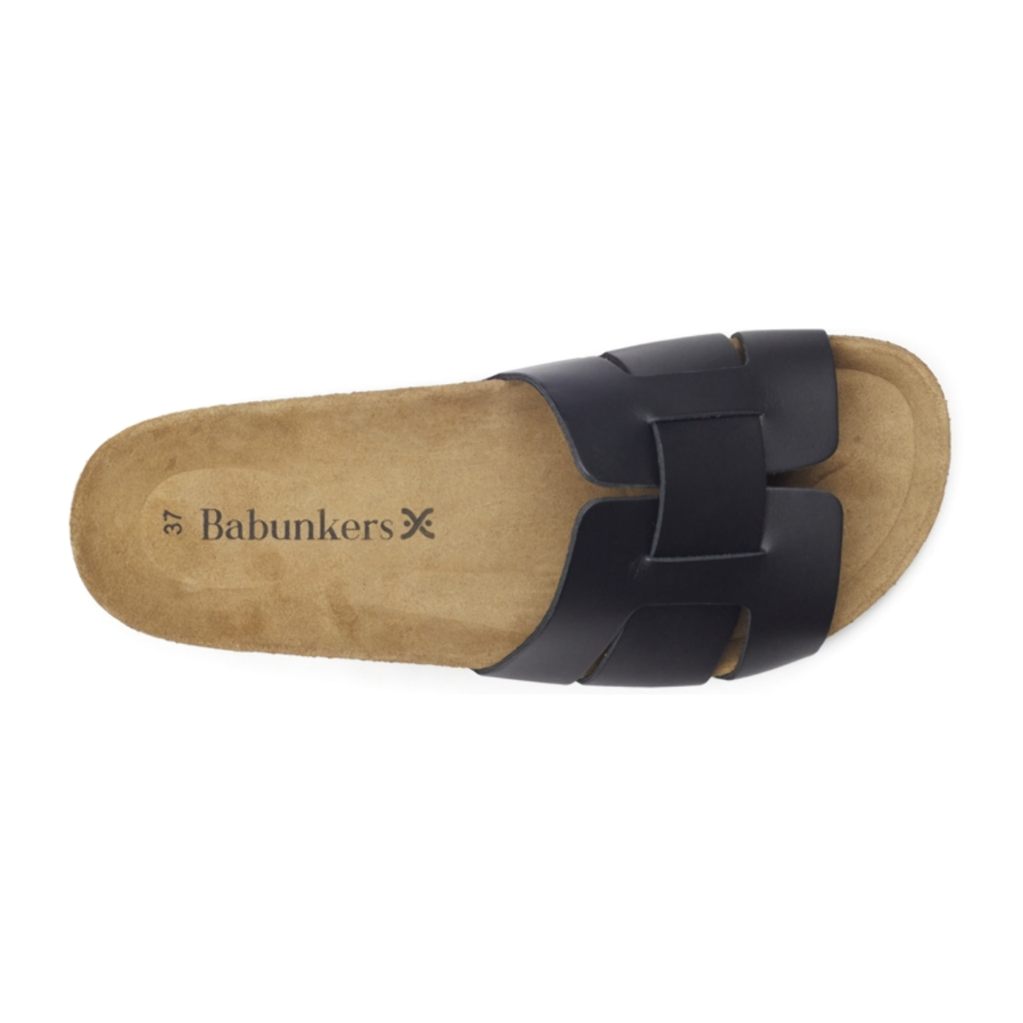 SANDALIA RONDA BABUNKERS NEGRO