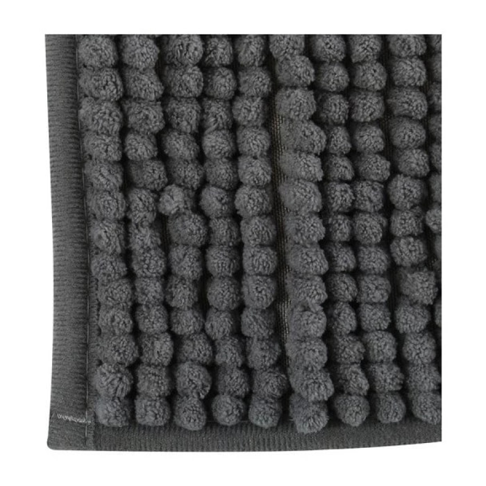 Tapis de bain Microfibre CHENILLE Gris Foncé MSV