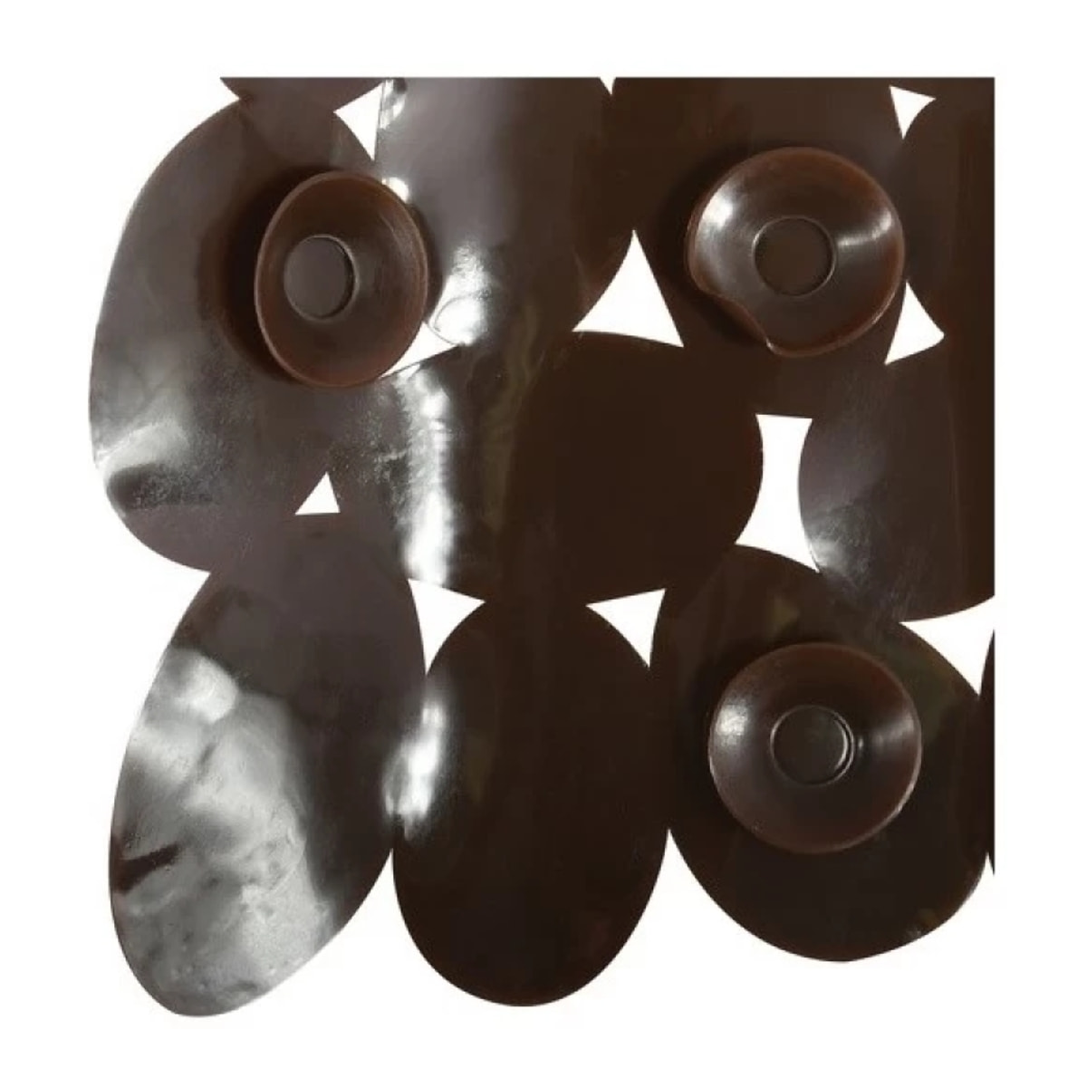 Tapis Fond de douche PVC GALETS 53x53cm Chocolat MSV