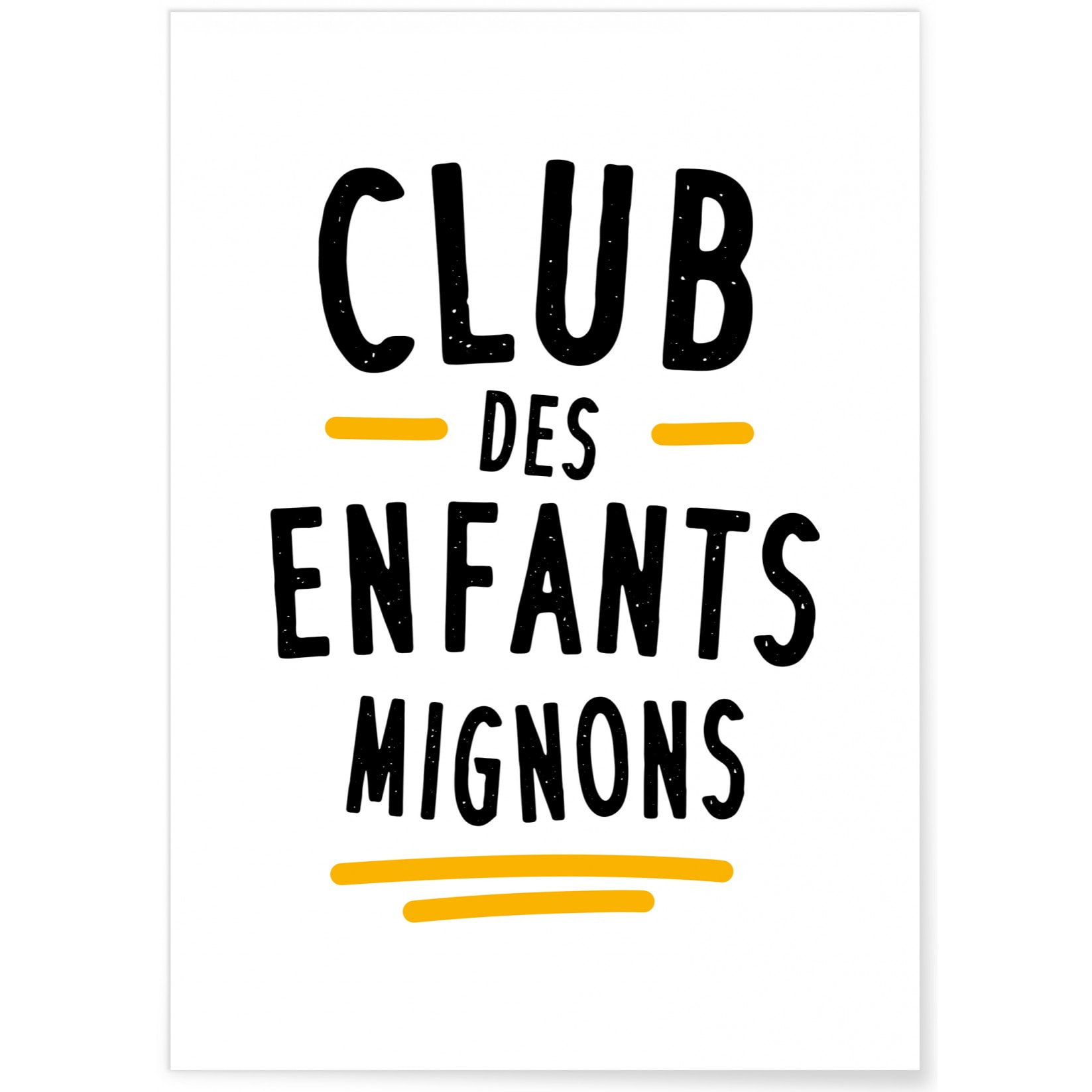 Affiche 'Club des Enfants Mignons'