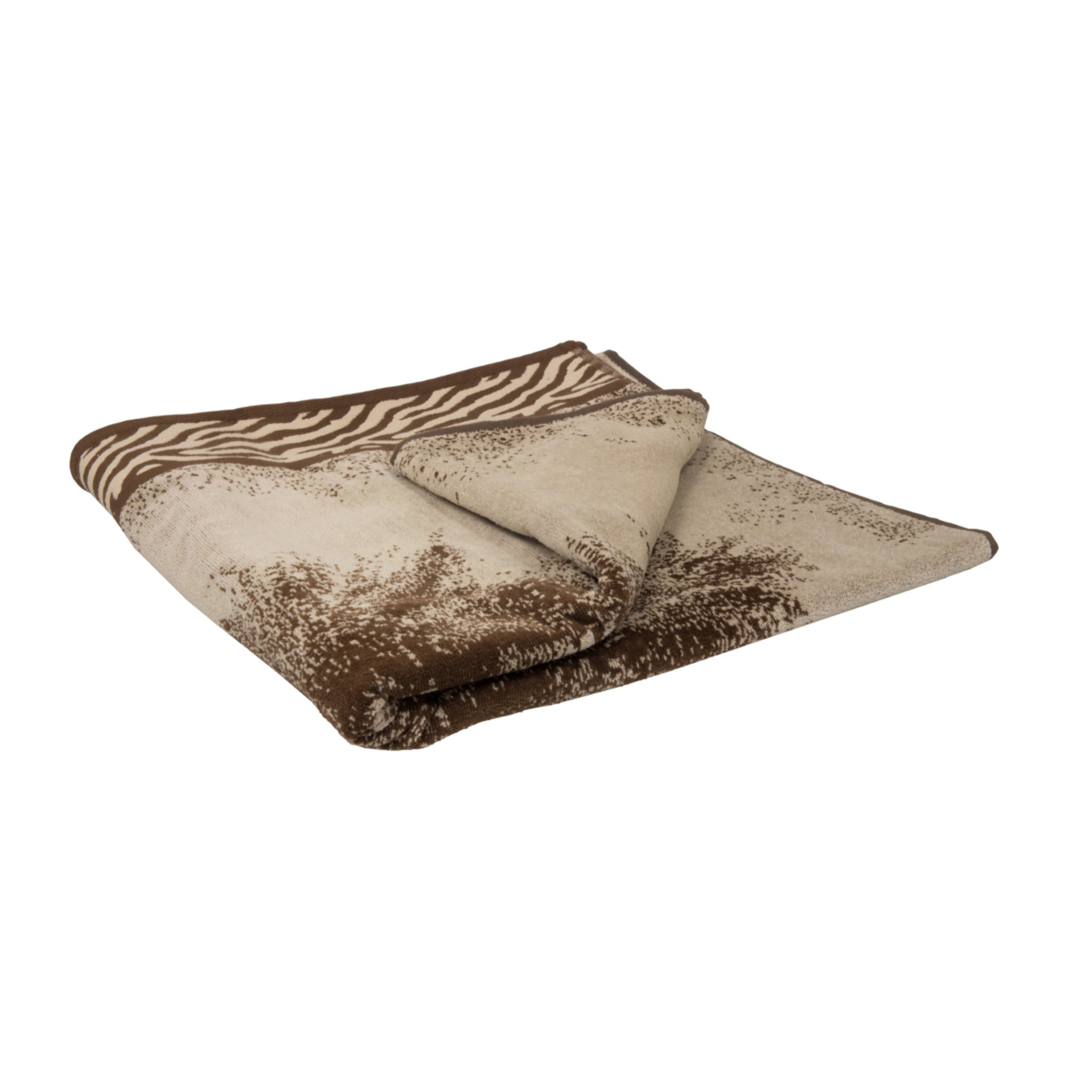 Telo Mare Spugna Jacquard Spiaggia Disegno Safari