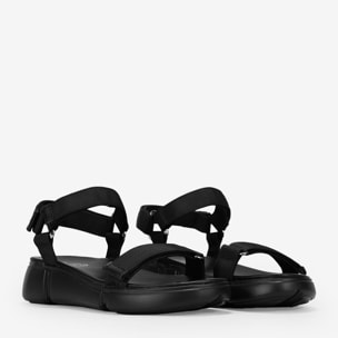 Sandalias deportivas negras con velcro
