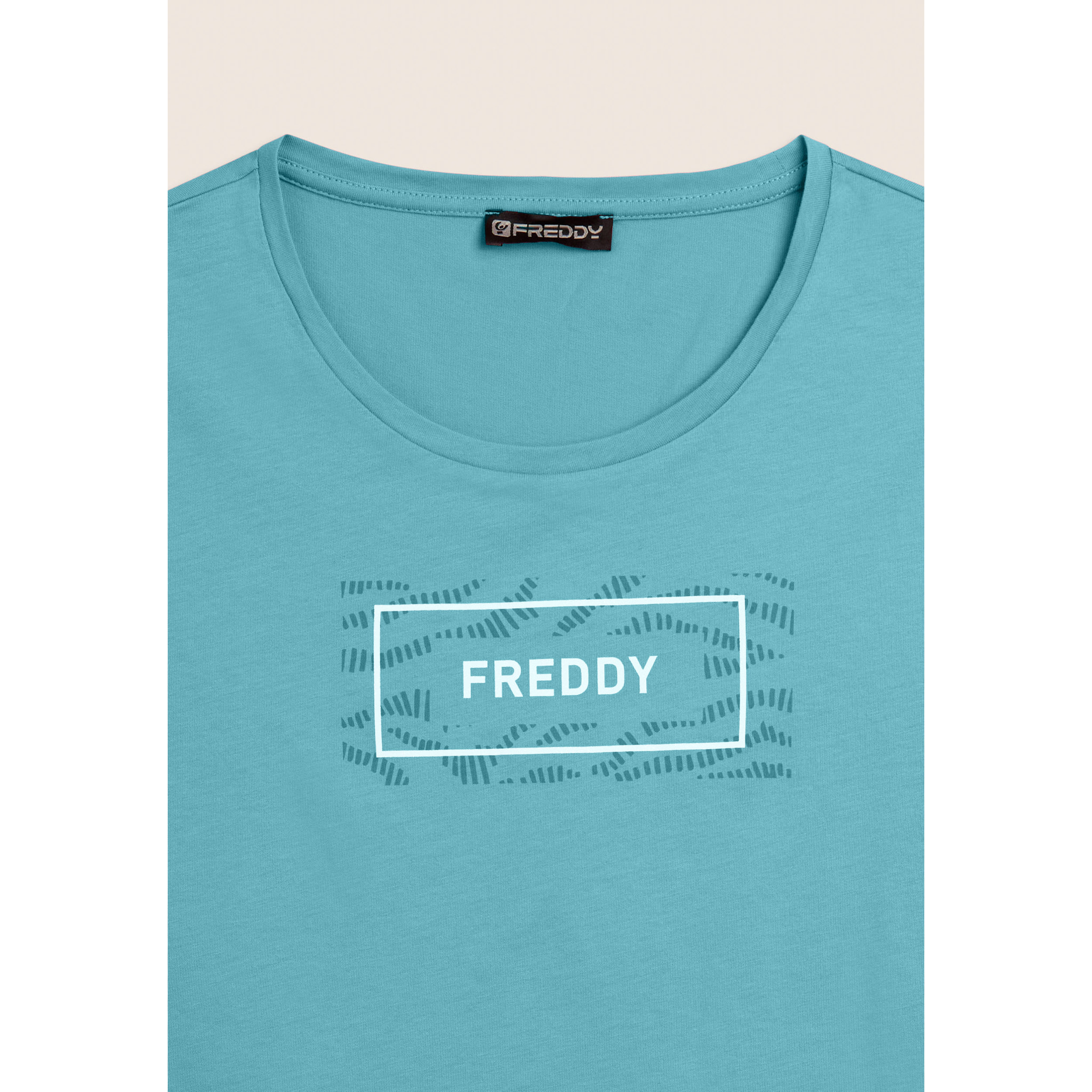 T-shirt con Logo FREDDY su Grafica Ondulata
