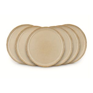 Lot de 6 petites assiettes, DUNE