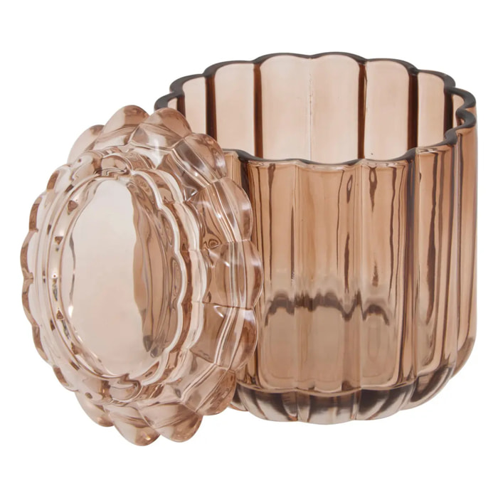 Pot à coton Florea ambre