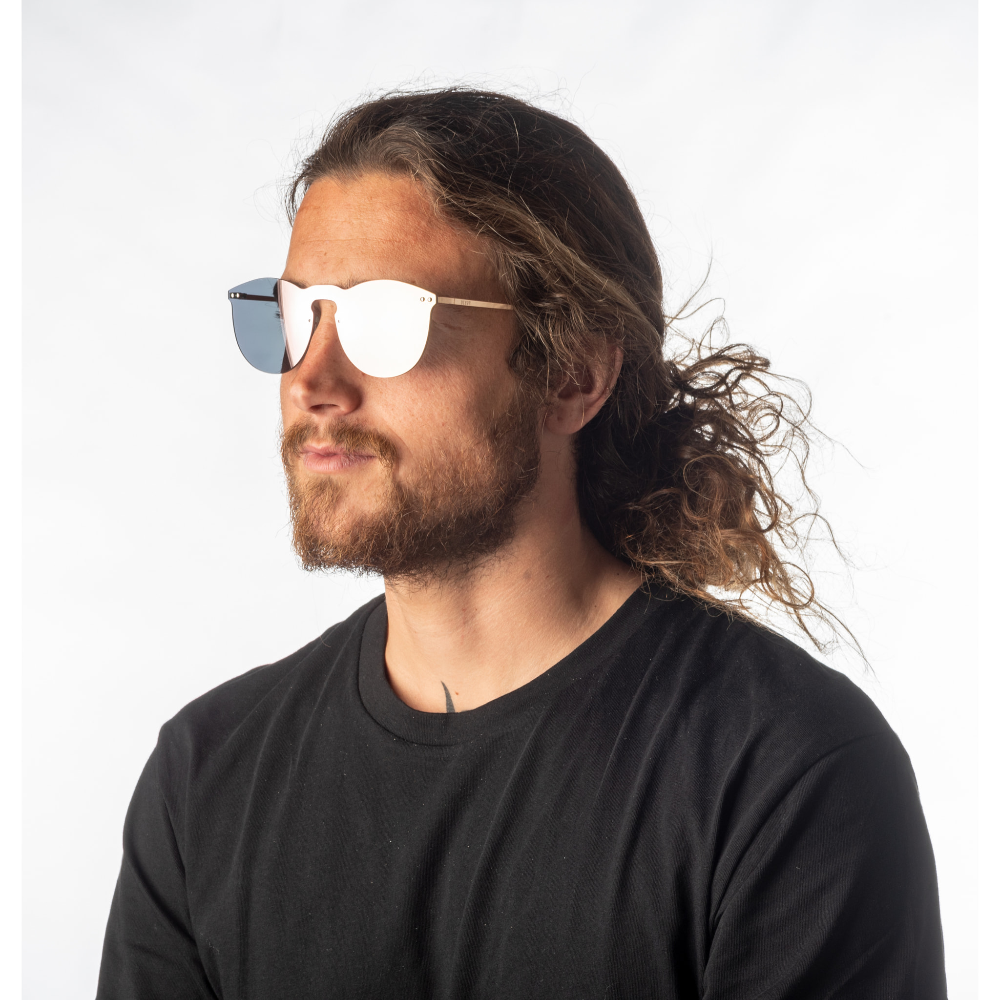 Gafas de sol OCEAN GENOVA - Plana verde con patillas metálicas doradas