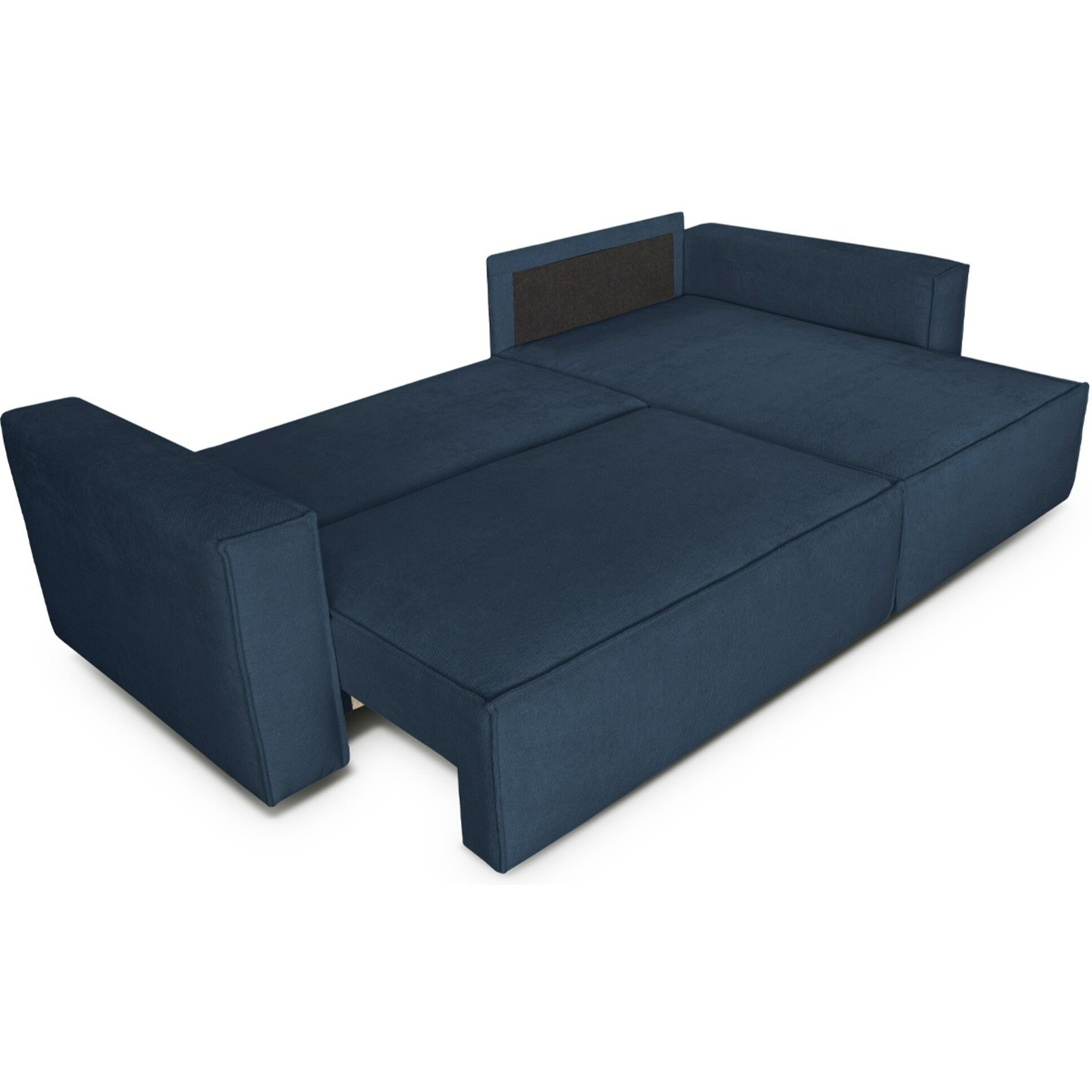Canapé d'angle convertible 4 places en tissu chenille - LIVIA
