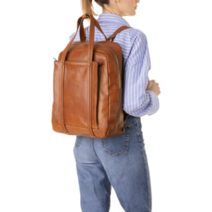Zaino  unisex In Vera pelle Made in Italy 43x33x11 cm