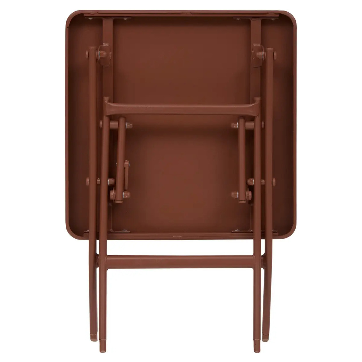 Table d'appoint de jardin Greensboro 40x40cm acajou