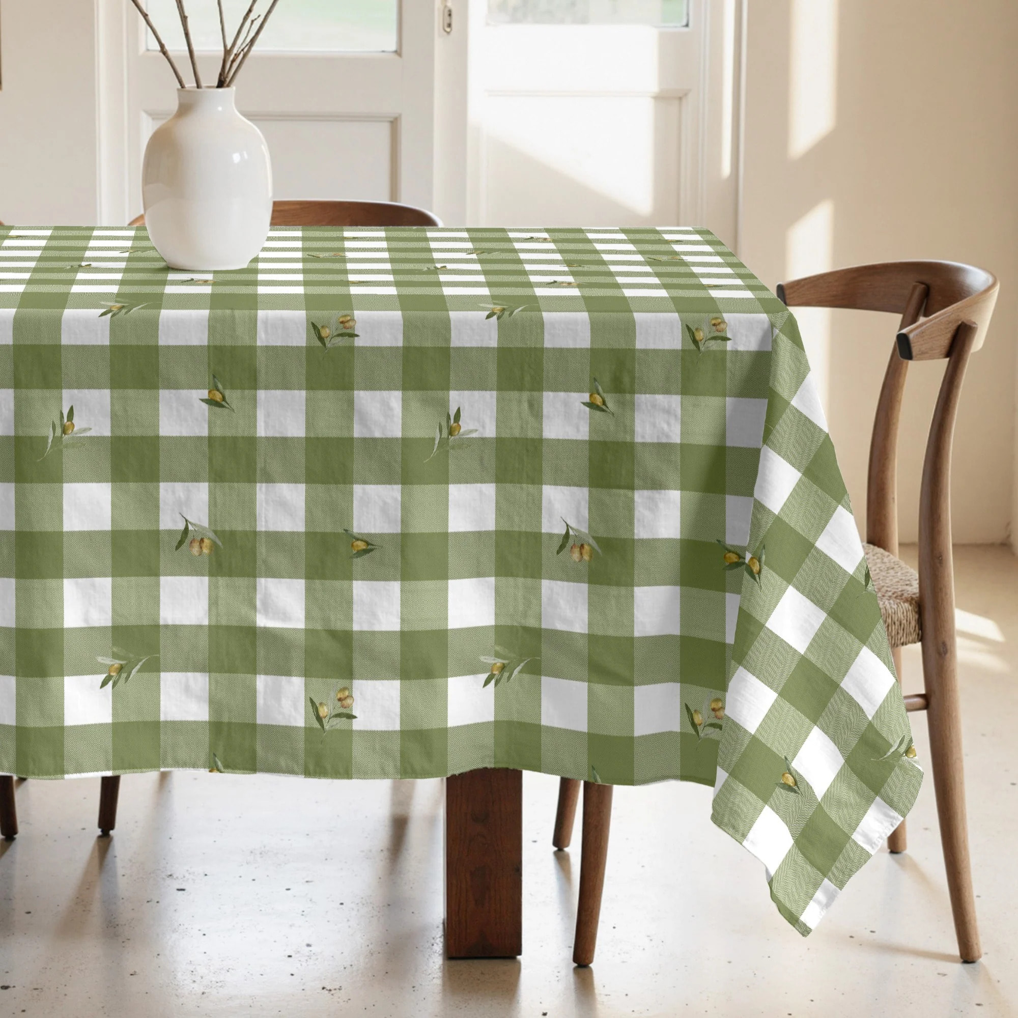 Nappe anti-taches 100% coton Asier