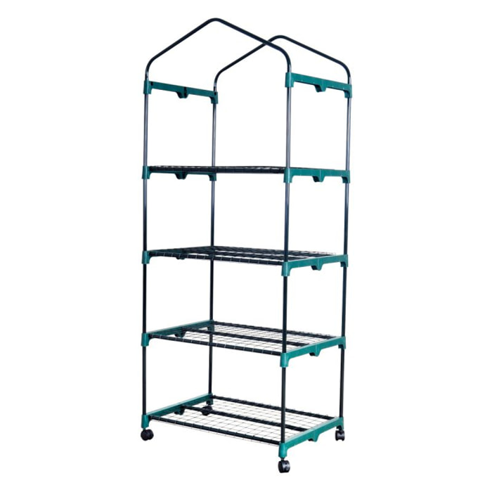 Serre de jardin à 4 niveaux Herzberg HG8001-VERT