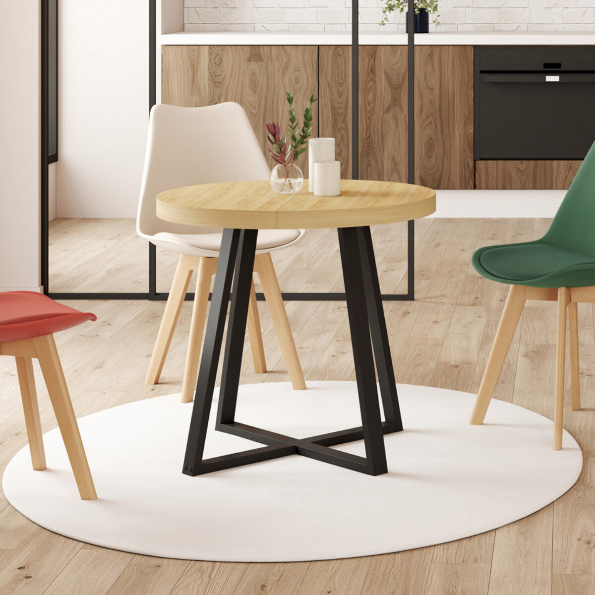 Table à manger ronde Sana Ø80cm