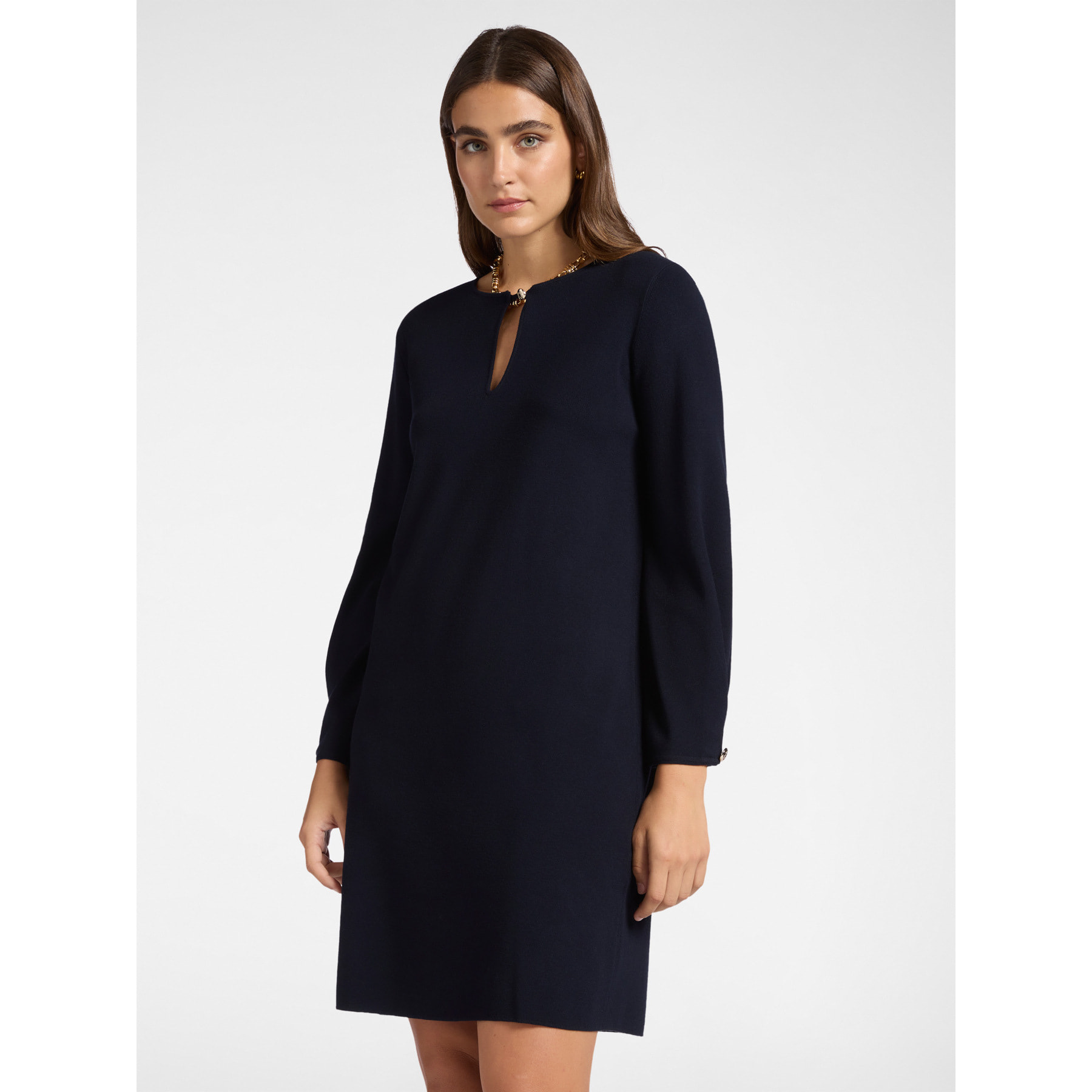 Elena Mirò - Vestido de punto - Azul