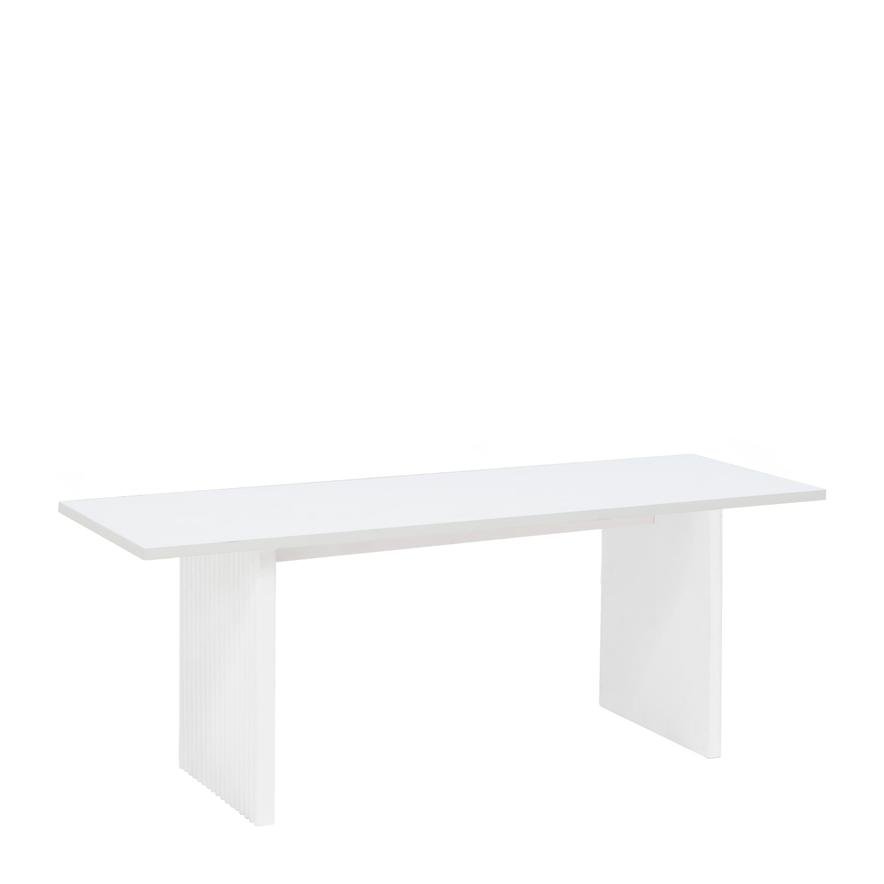 Mesa de centro de madera maciza en tono blanco de 120cm Alto: 45 Largo: 120 Ancho: 55