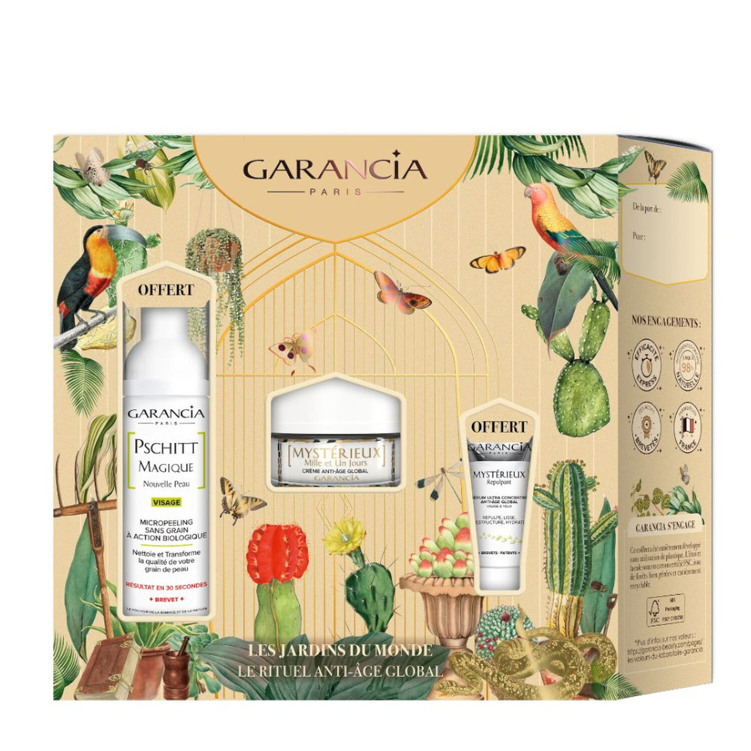 Les Jardins du Monde - Coffret  Rituel Anti-Âge Global 3 Produits