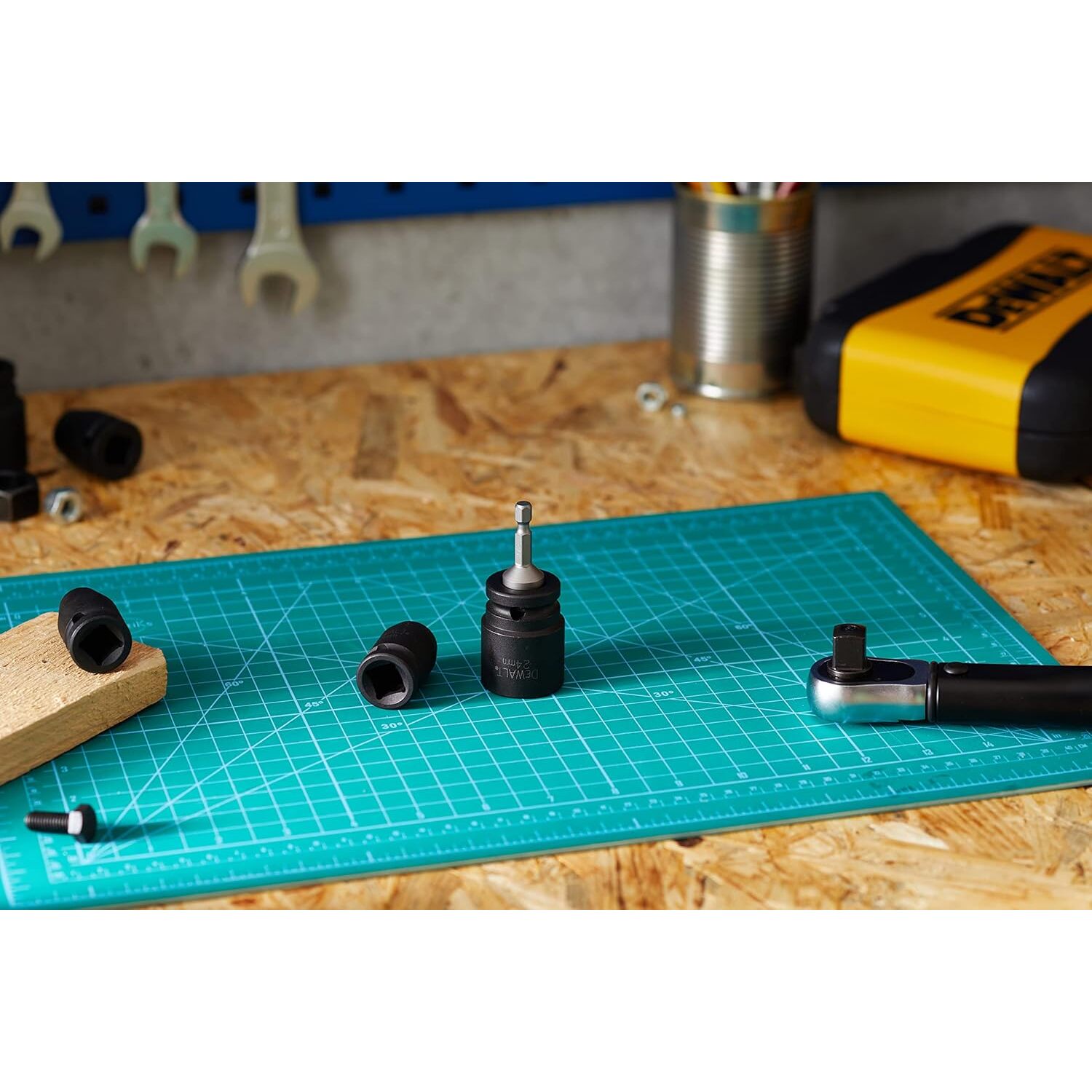 Coffret de 8 douilles à choc + Adaptateur 1/4' hexagonal vers 1/2' carré - DEWALT - DT7507-QZ