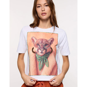 Camiseta Manga Corta Blanco - Tigralax