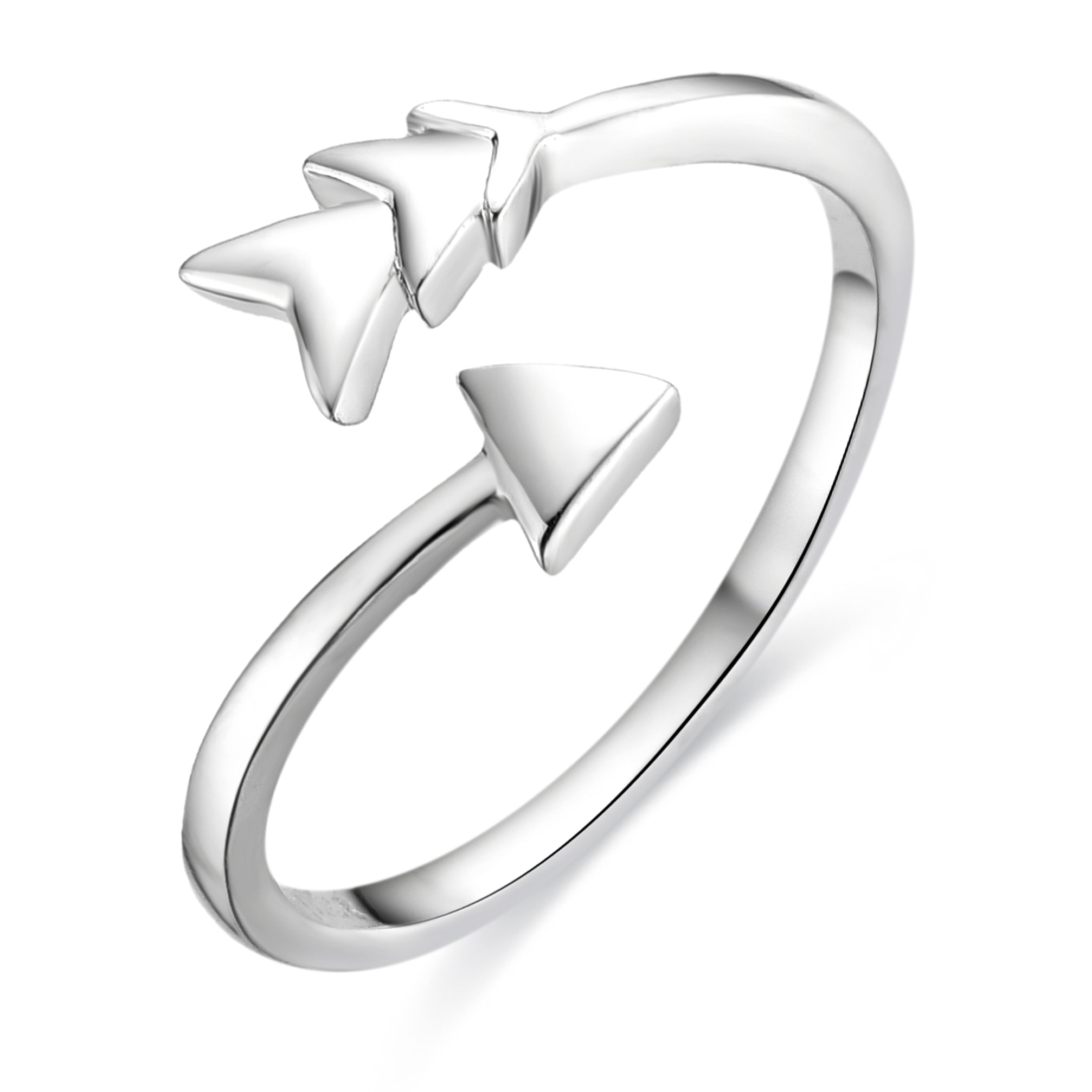 Anillo acabado en rodio
