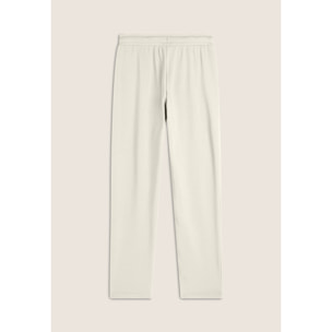 Jogger regular fit in french terry con logo laterale