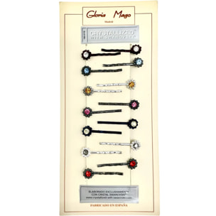 Pack 14 Mini Horquilla surtido redondo y cristal SW