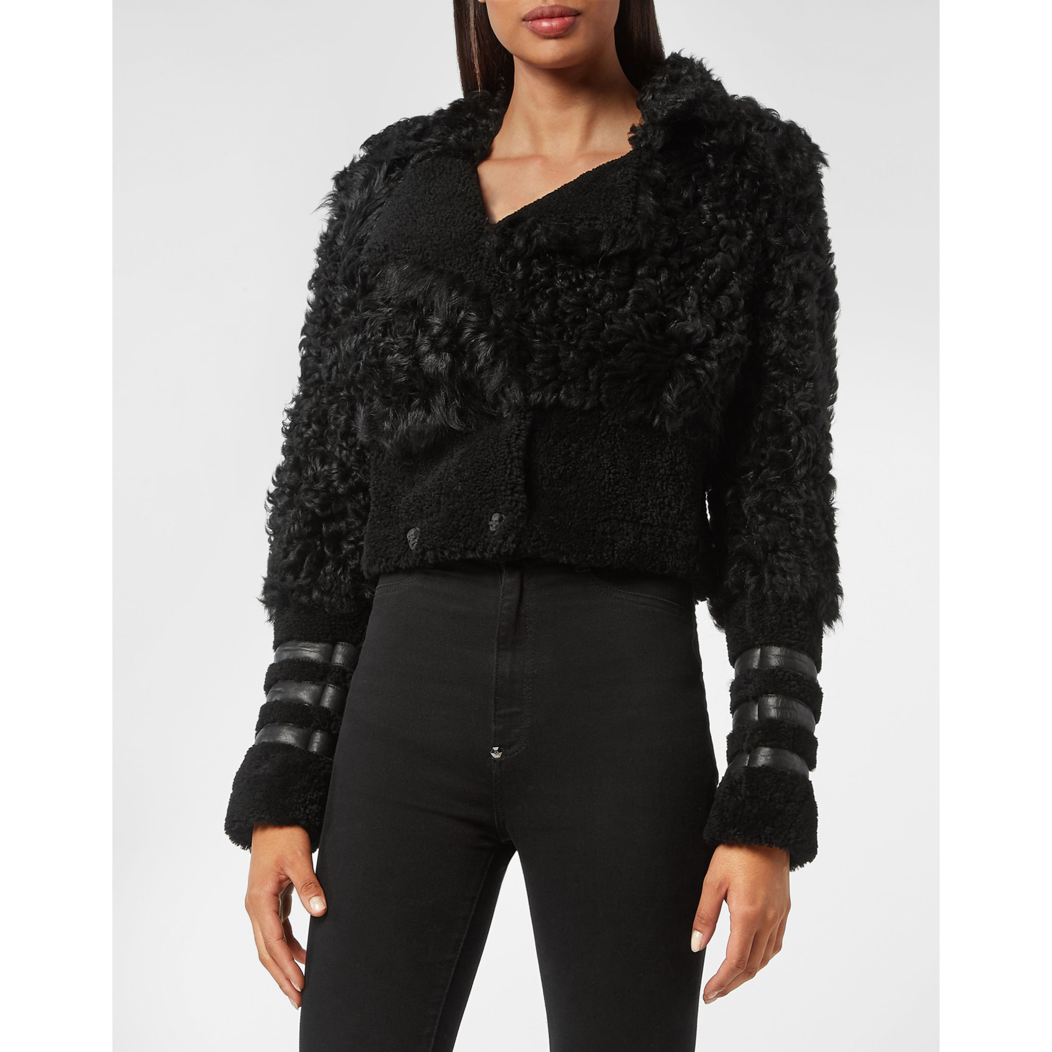 PHILIPP PLEIN Leather Vest GOTHIC PLEIN