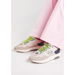 Zapatillas Deportivas Mujer Active Flag Patch Beige D.Franklin