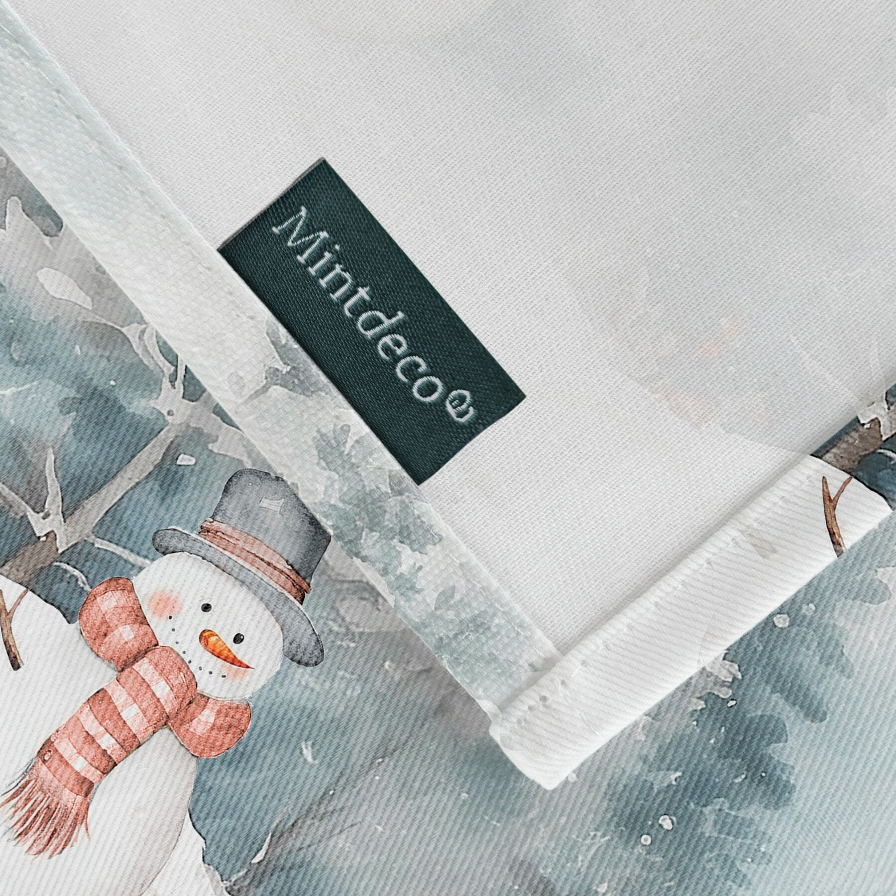 Nappe de Noël en coton155x100 cm