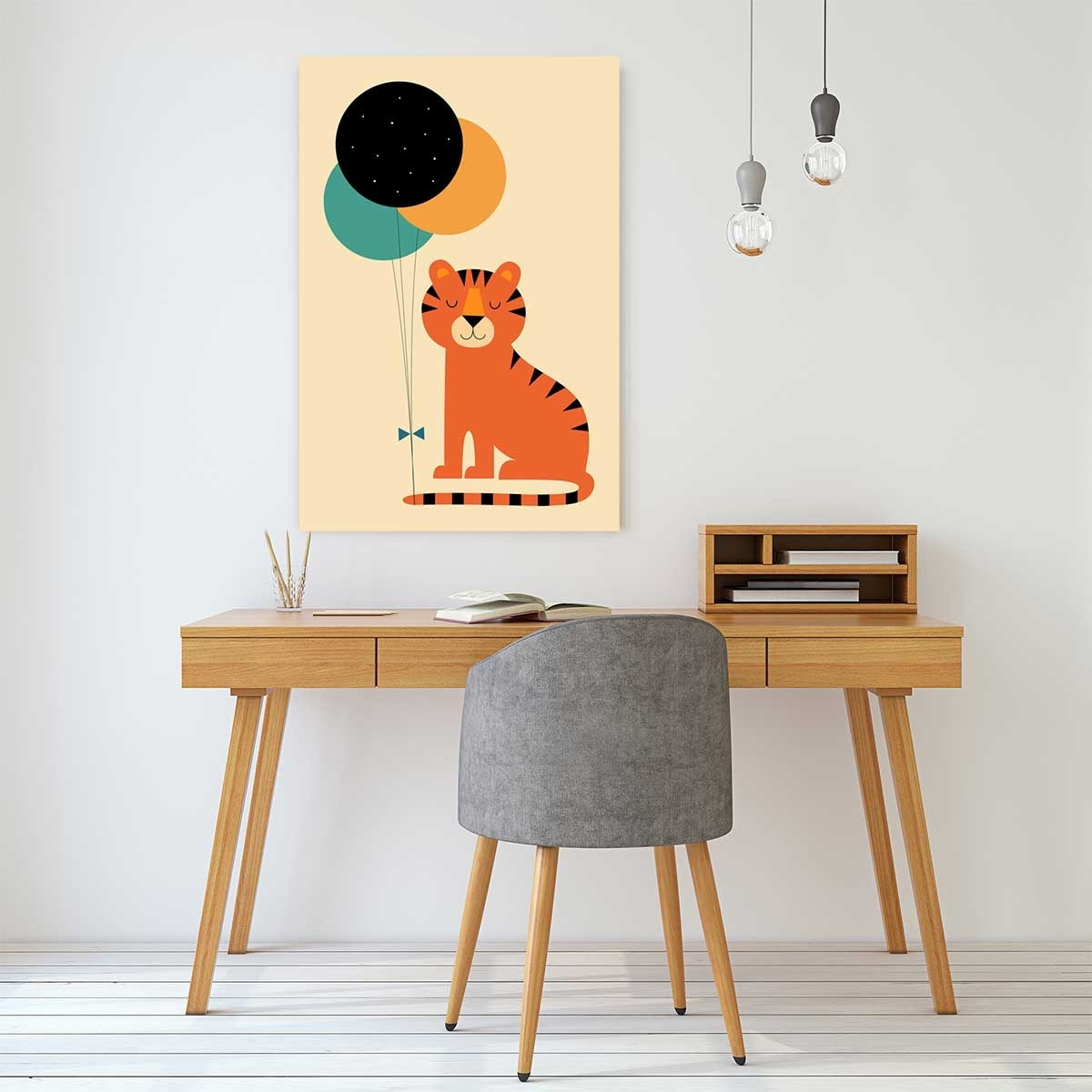 Tableau circus tiger Toile imprimée