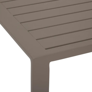 Table d'appoint de jardin Evasion 38x38cm café