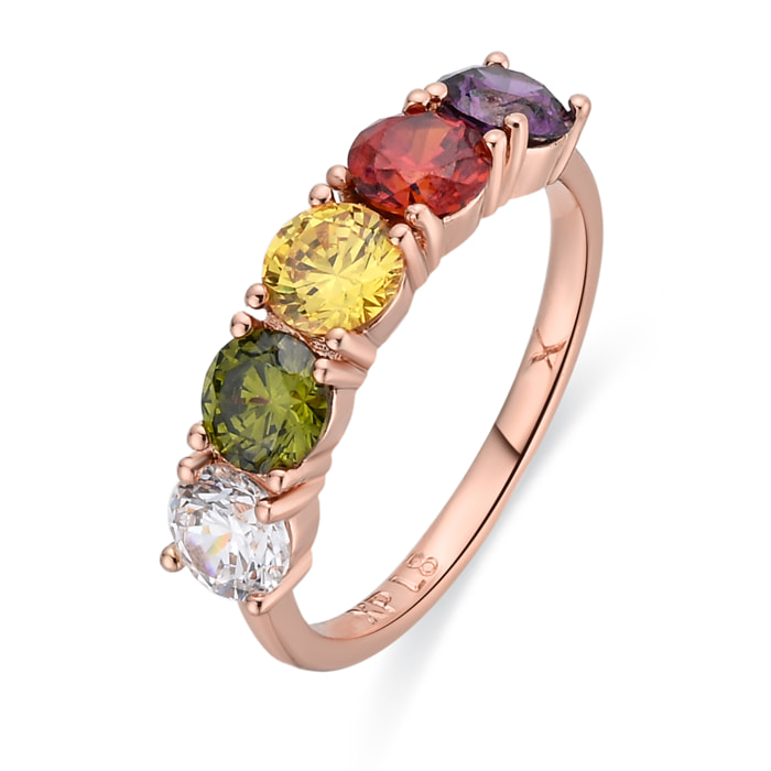 Anillo Mund acabado oro rosa 18k