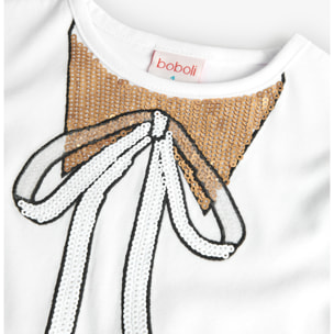 Camiseta punto elástico de niña -BCI