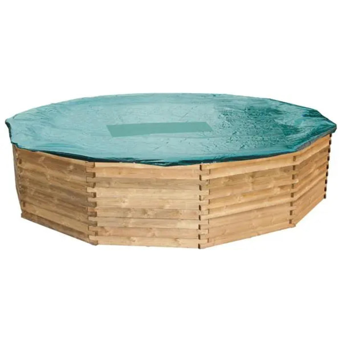 Bâche d'hivernage 'luxe' pour piscine bois ronde Ø 5,9 à 6,4 m