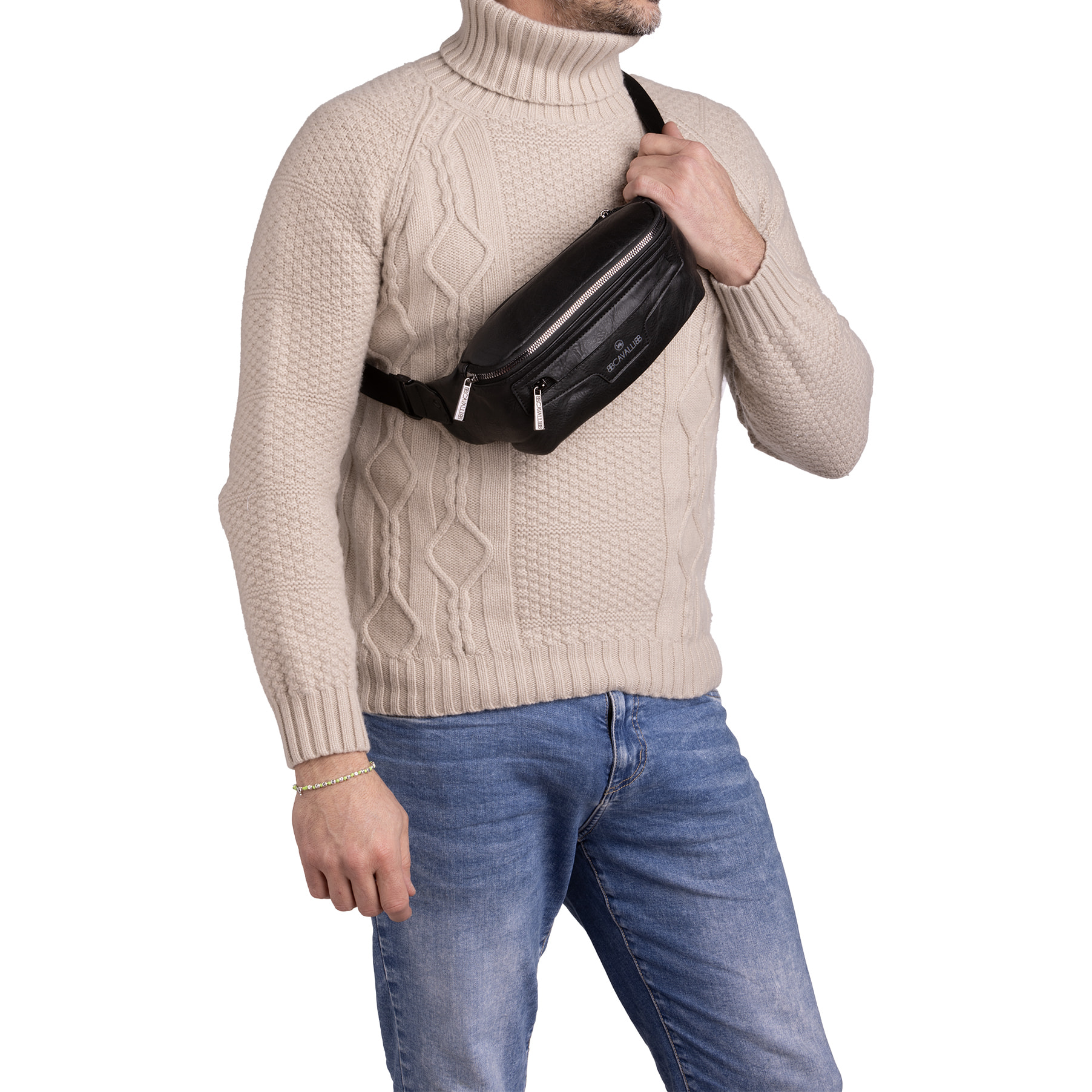 Marsupio  da uomo Textile Polyester 40x12x9 cm